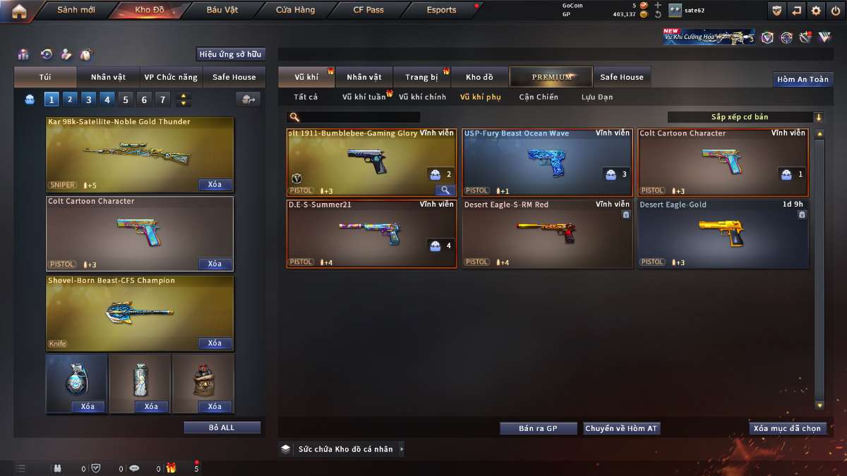 shop acc cf uy tin gia re